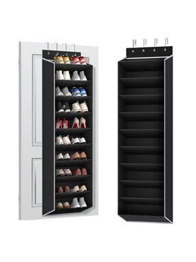 10 Tiers Large Size Over the Door Shoe Organizer Storage, Hanging Shoe